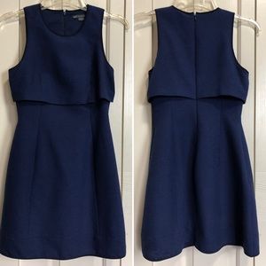 A/X Armani Exchange Navy Blue Layered Dress